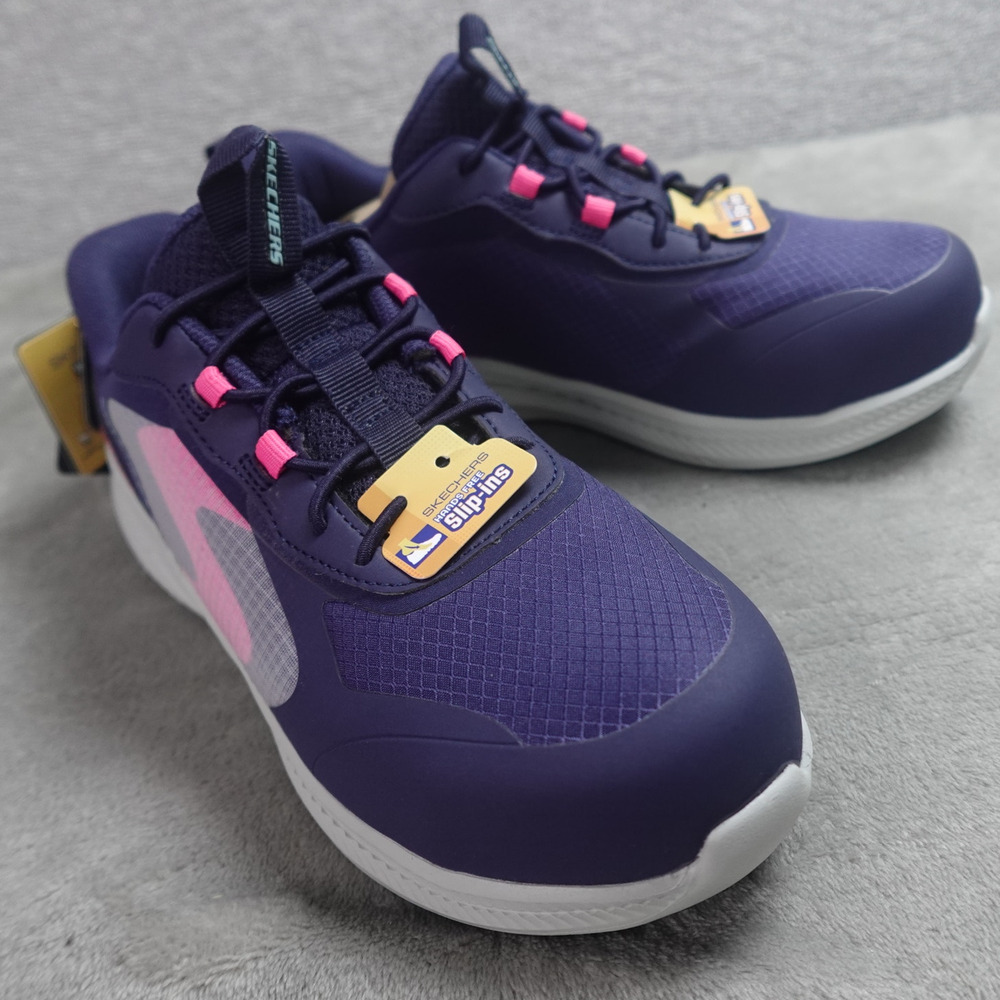 Skechers Work Hands Free Slip-In Size 7.5 Women NVPK 108283 Slip Resistant Shoes
